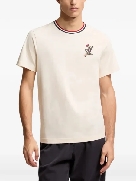 Tricou Moncler cu dungi alb