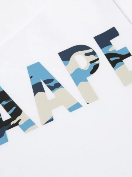 Tricou Aape By A Bathing Ape cu imagine alb