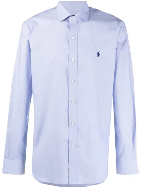 Cămașă Polo Ralph Lauren cu broderie albastru