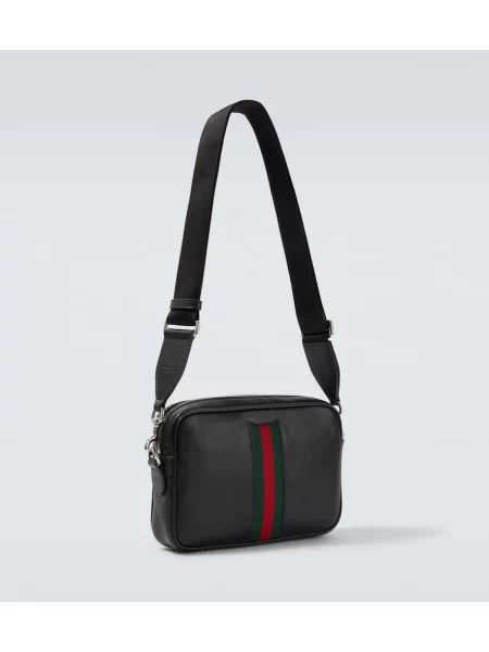 Geantă crossbody Gucci din piele mini negru