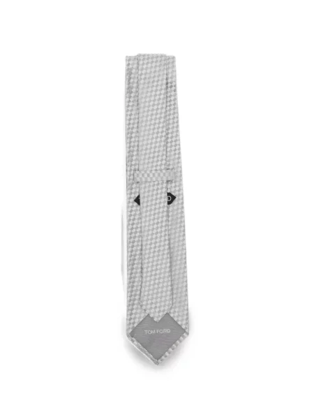 Cravată Tom Ford din satin gri