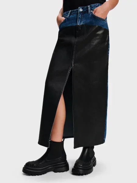 Джинсовая юбка Karl Lagerfeld Jeans черная