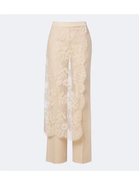 Pantaloni Zimmermann de lână bej