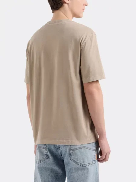Футболка Armani Exchange бежевая