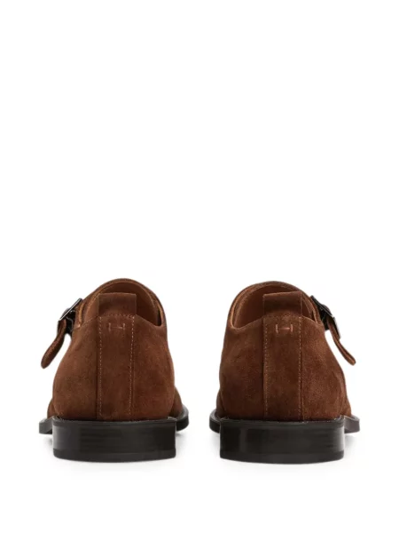 Pantofi monk Hackett London cu cataramă maro