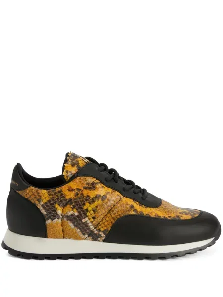 Sneakerși Giuseppe Zanotti din piele alergare portocaliu
