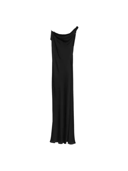 Twinset sukienka maxi rozkloszowana czarny
