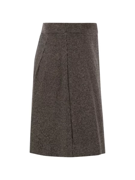 Pantaloni scurți Weekend Max Mara cu model pepito plic maro