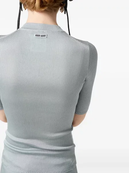 Tricou Miu Miu albastru