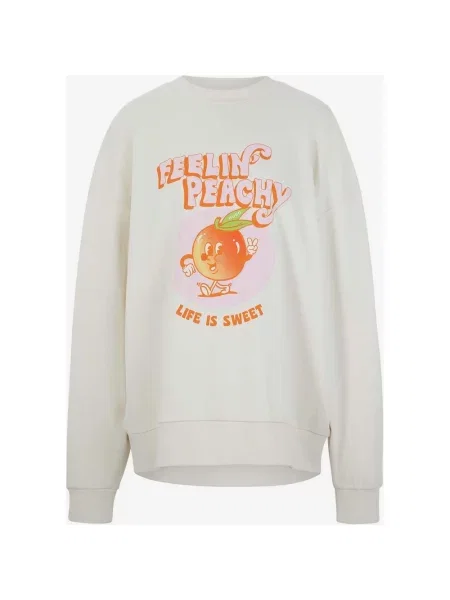 Bluza HUGO Drisina biało-różowo-pomarańczowa S biała