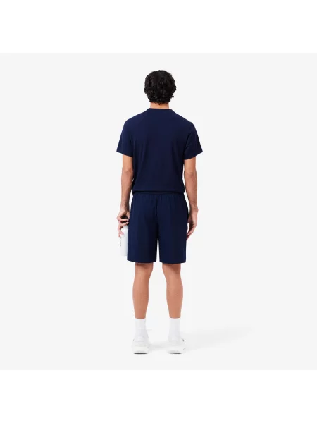 Lacoste Szorty Sportowe Ultra Dry I Regular Fit granatowy