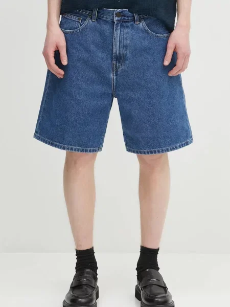 Carhartt WIP szorty jeansowe Nolan Short niebieski