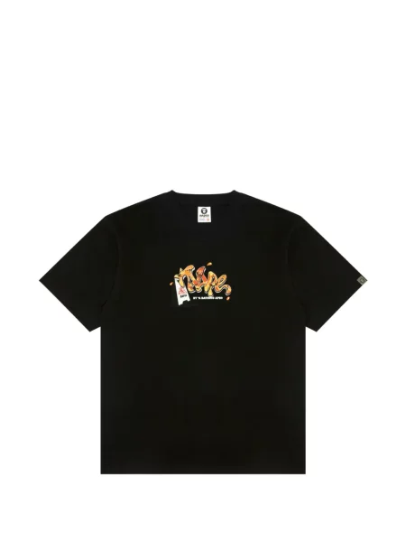 Tricou Aape By A Bathing Ape cu imagine negru