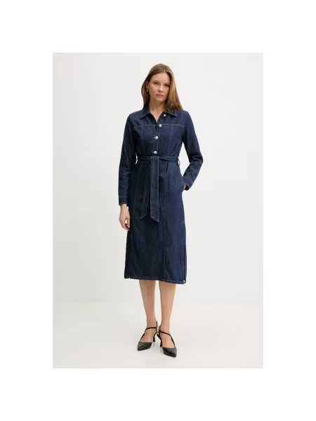 Sukienka midi Dkny niebieska