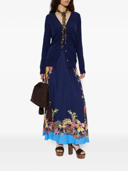 Cardigan Etro de lână albastru
