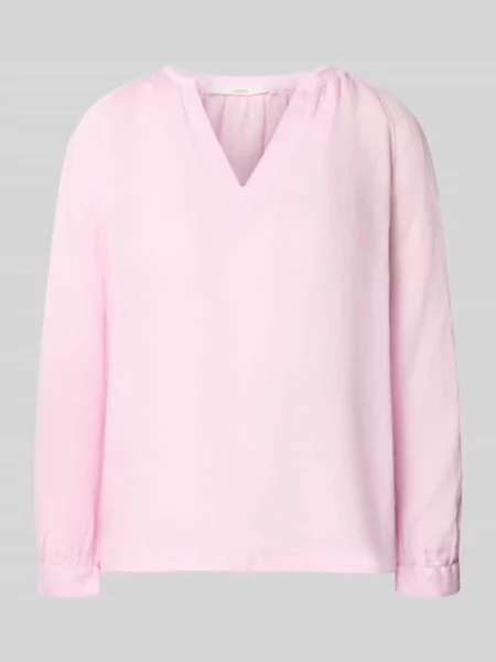 Bluzka tunikowa o kroju regular fit z ramii Lanius różowa