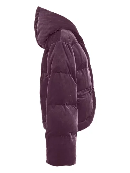 Geacă de blugi Versace Jeans Couture de catifea violet