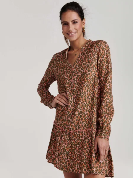 Shiwi Rochie tip bluză TUVALU rosé / roz negru
