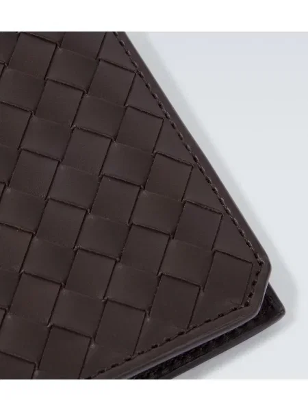Portofel Bottega Veneta din piele maro