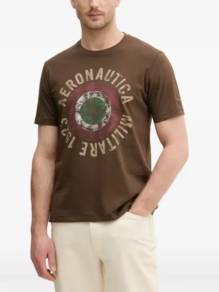 Tricou Aeronautica Militare cu imagine maro