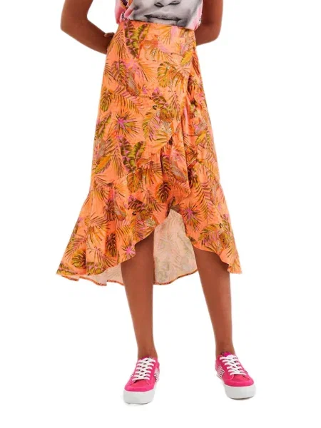 Fustă Desigual portocaliu