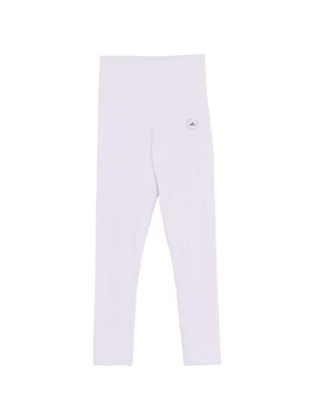 Běžecké stahovací šňůrka legíny Adidas s autogramem fialové