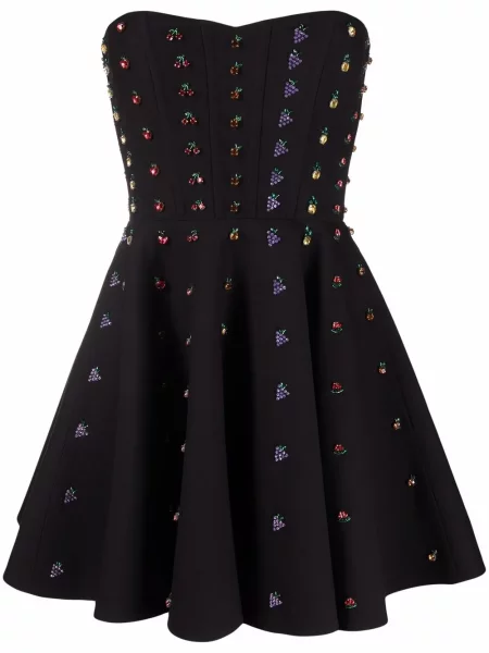 Rochie Valentino Garavani de cristal negru