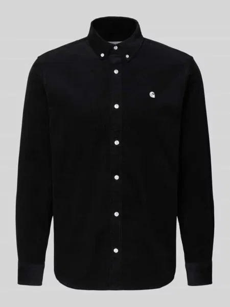 Koszula rekreacyjna o kroju regular fit z sztruksu z kołnierzykiem button-down Carhartt Work In Progress czarna