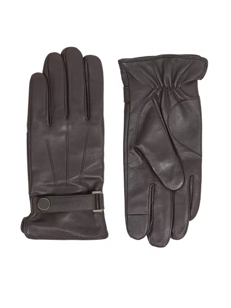 Rokavice Calvin Klein rjava