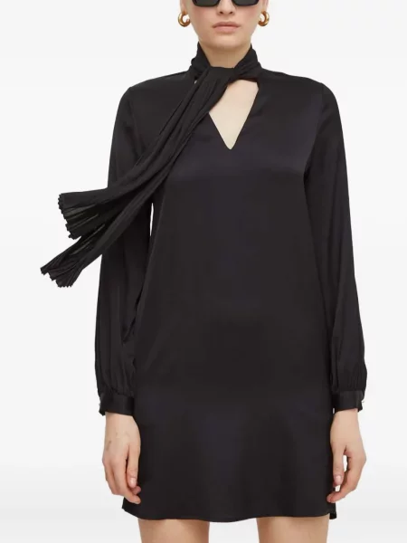 Rochie mini Liu Jo plisată de costum negru
