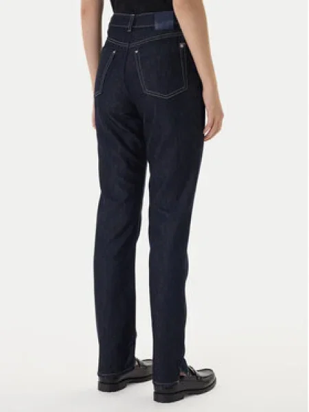 BOSS Džínsy Ada Tmavomodrá oranžová