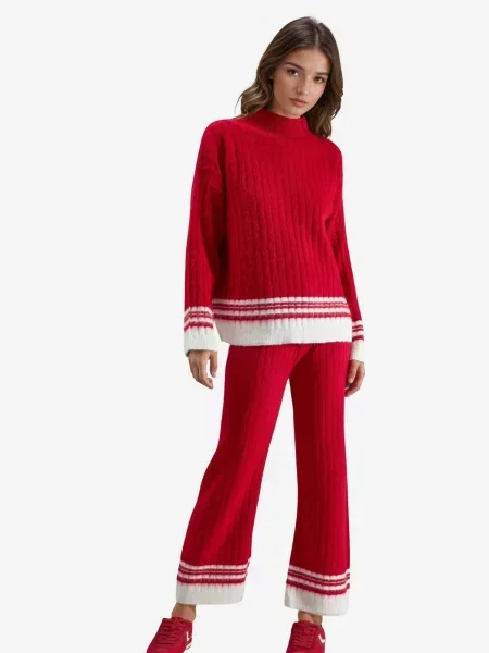 My fashion Házi ruha Strick-Koordinaten' piros
