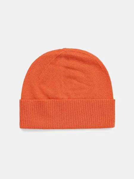 Вълнена шапка United Colors of Benetton оранжево