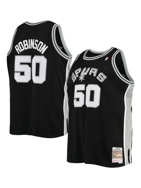 Cămașă Mitchell & Ness din jerseu negru