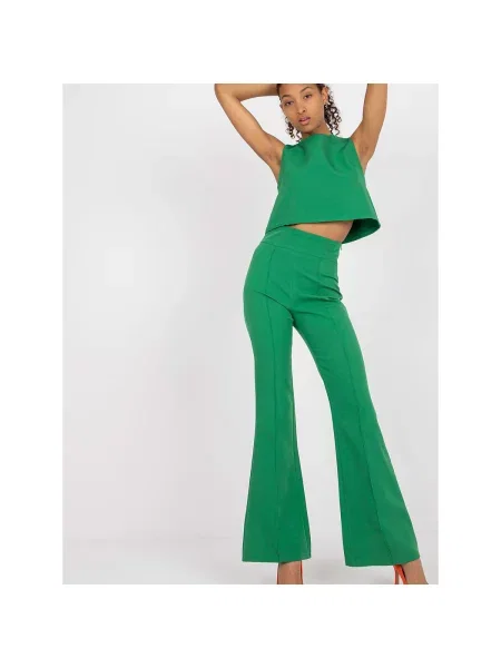 Mikina Italy Moda s vysokým pasem zelená