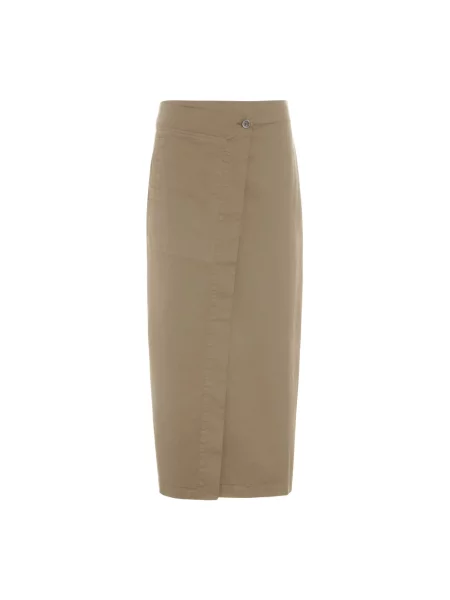 Spódnica Bitte Kai Rand kopertowa beżowa