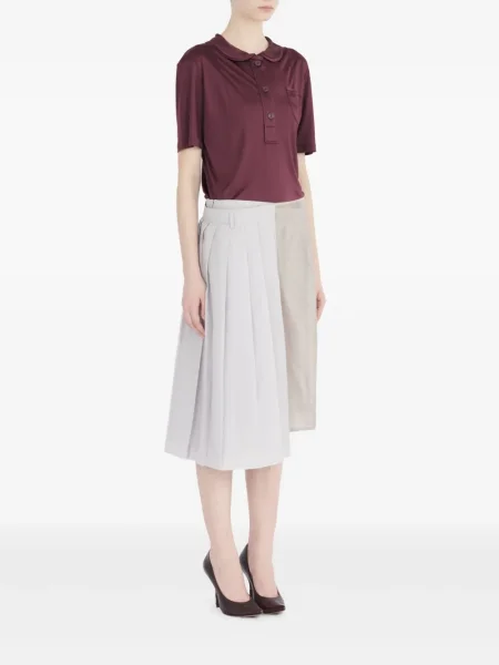 Fusta plisata Maison Margiela plisată până la genunchi