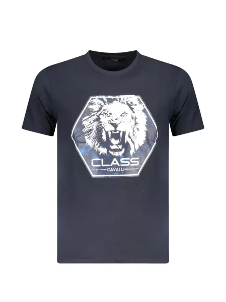Tricou Cavalli Class cu imagine albastru