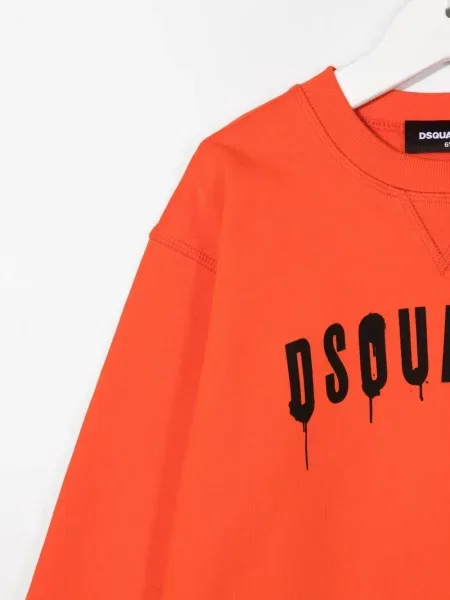 Bluza dziecięca Dsquared2 pomarańczowa