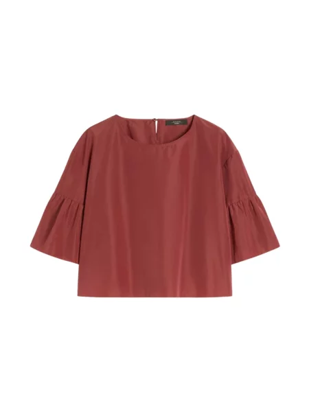 Podróż bluzka Weekend Max Mara o krotszym kroju czerwona