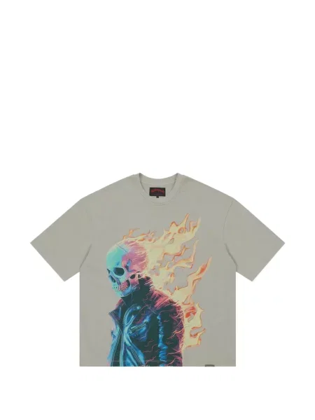 Tricou Godspeed cu imagine gri