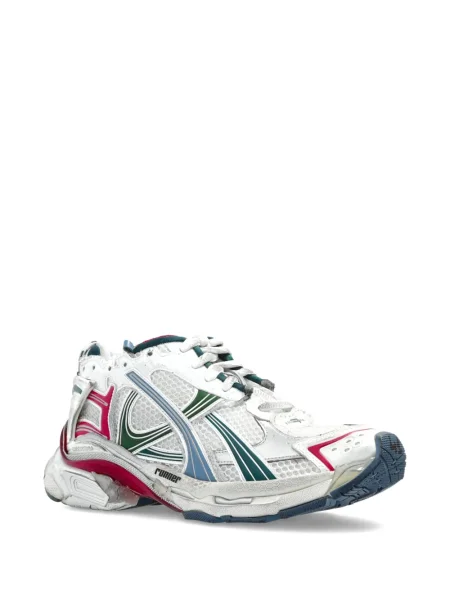Sneakerși Balenciaga cu șireturi din dantelă alb