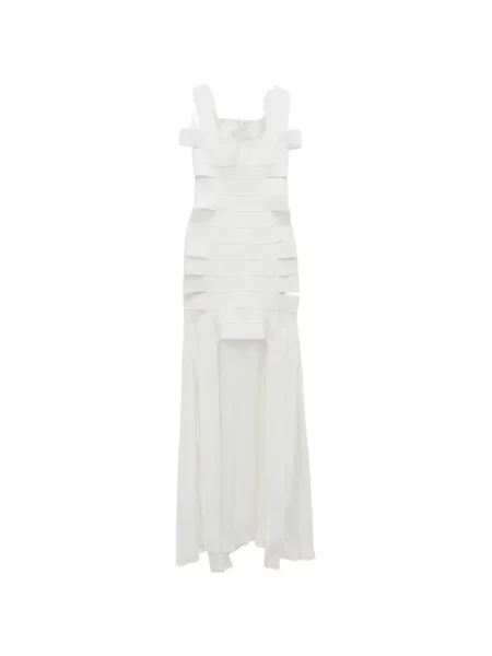 Rochie maxi Simkhai tricotate alb