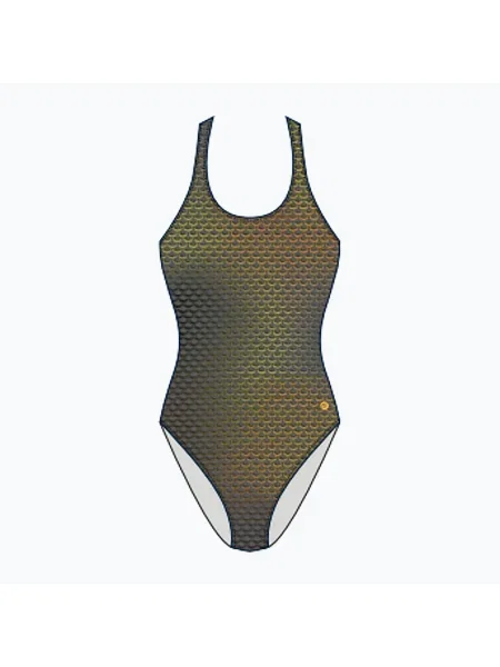 Női egyrészes fürdőruha RAS Maze Classic Back fekete. Méret: 44 fekete
