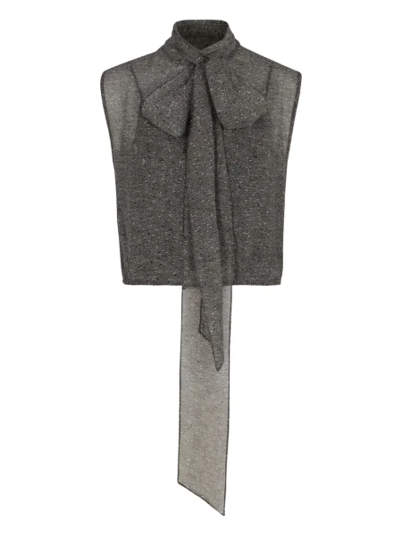 Top Gucci cu funde gri