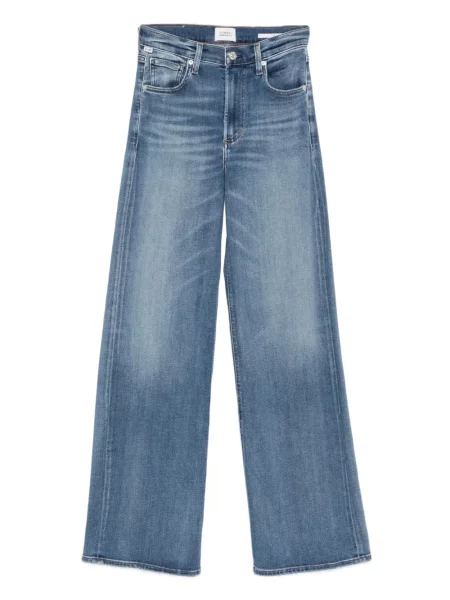 Pantaloni Citizens Of Humanity lungi albastru