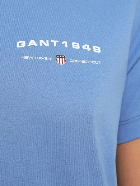 Футболка Gant блакитна