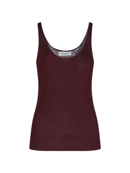 Top The Frankie Shop tricotate roșu