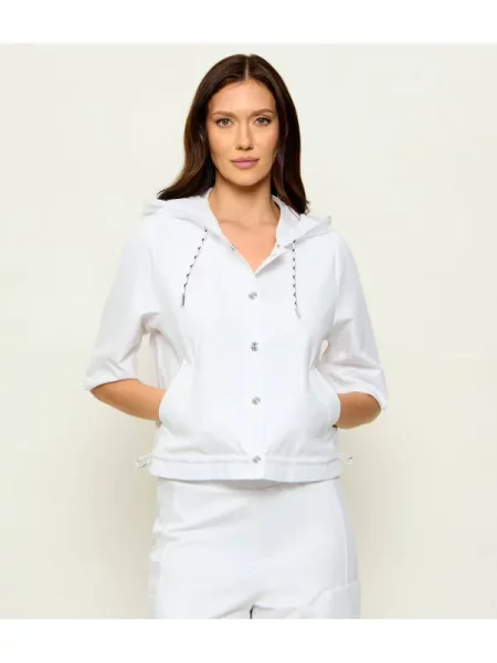 Marc Cain Hanorac | Relaxed fit alb