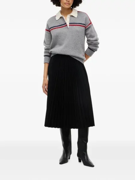 Fustă midi Tommy Hilfiger negru